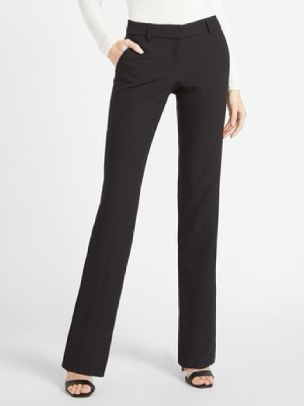 Express Black Boot-Cut Dress Pants